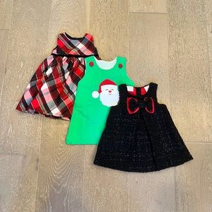 3 holiday dresses VGUC